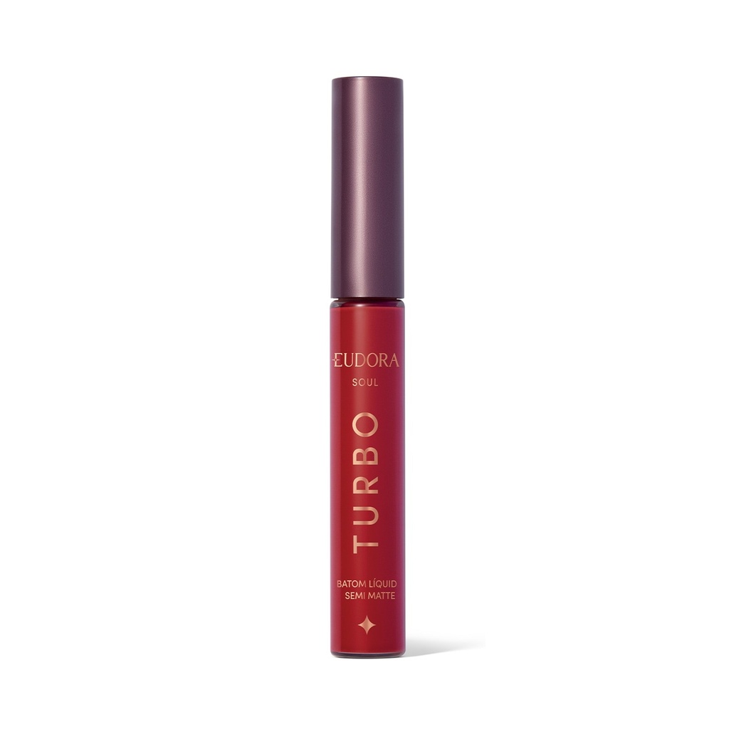 Batom Líquido Semi matte Vermelho Turbinado 5ml