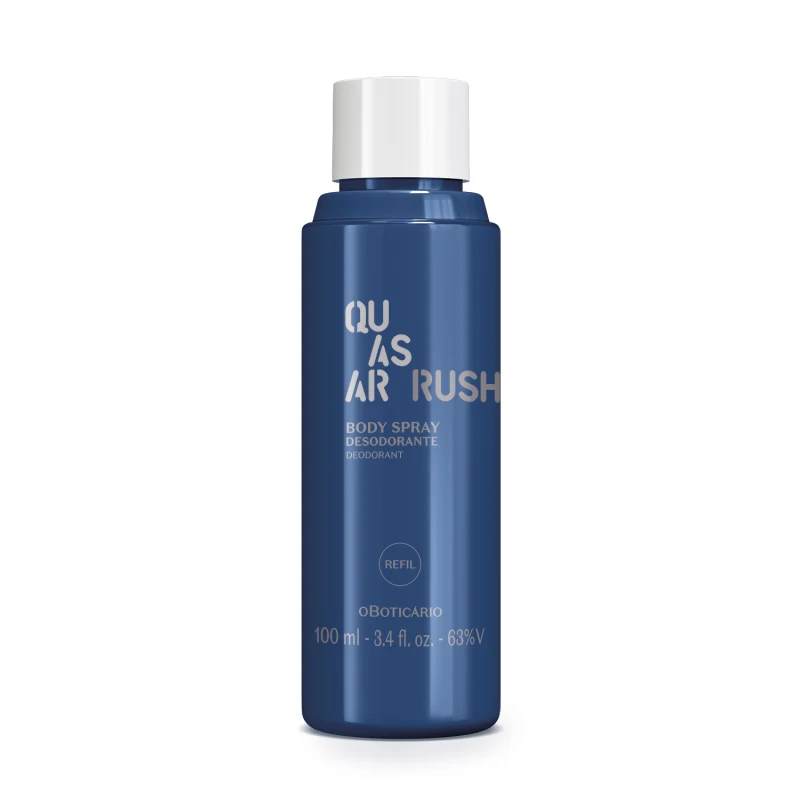 Refil Body Spray Quasar Rush 100ml