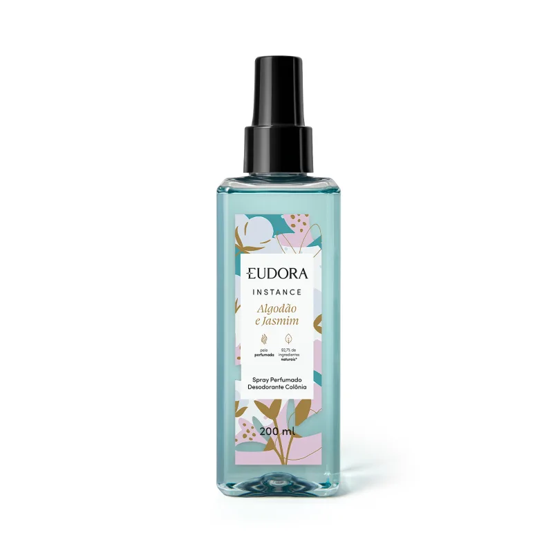 Body Splash Instance Algodão e Jasmim 200ml