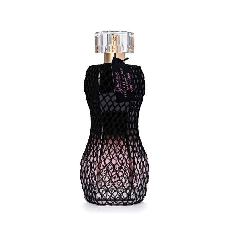 Colônia Glamour Secrets Black Intense