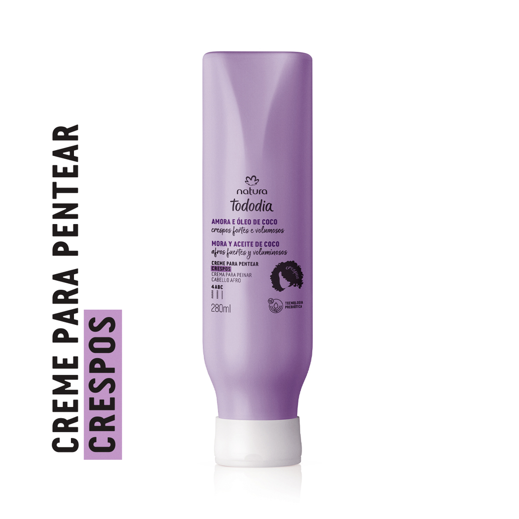 Creme para Pentear Crespos Tododia Amora e Óleo de Coco 280ml