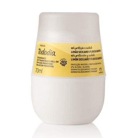 Desodorante Roll-on Tododia Limão Siciliano e Flor de Gardênia 70ml