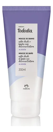 Hidratante Tododia Mousse de Banho Algodão 200ml