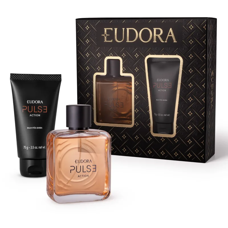 Kit Pulse Action com Colônia 100ml + Balm Pós Barba 75g