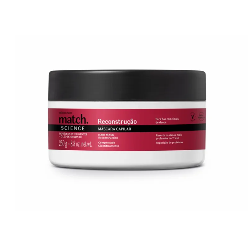 Máscara Capilar Match Science Reconstrução 250ml