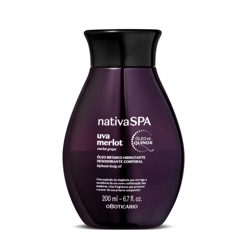Óleo Bifásico Nativa SPA Uva Merlot 200ml