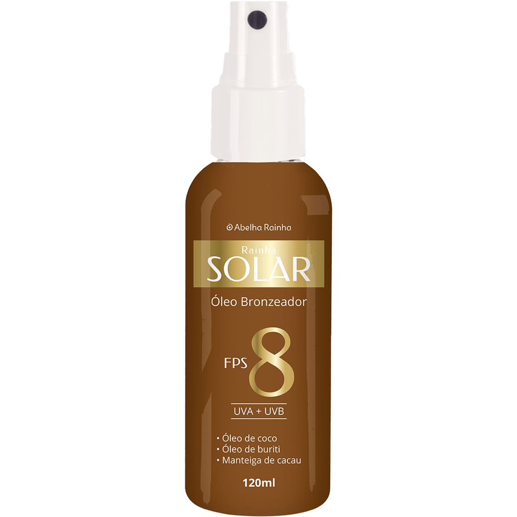 Óleo Bronzeador FPS 8 Rainha Solar 120ml
