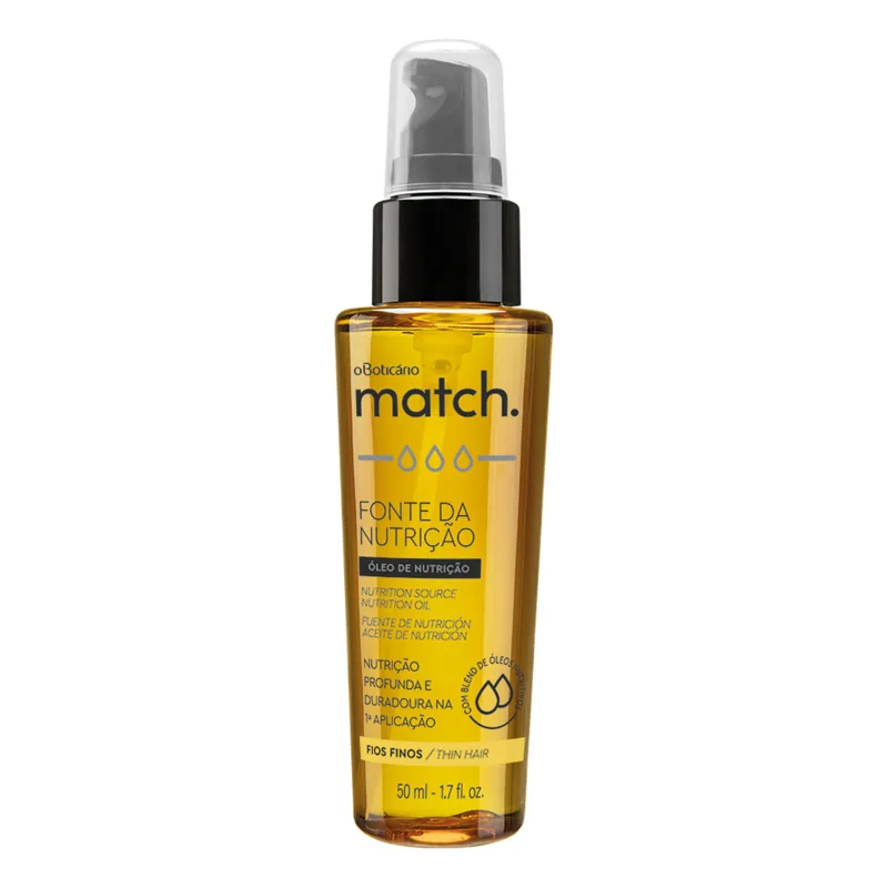 Óleo Capilar Match Fonte da Nutrição 50ml