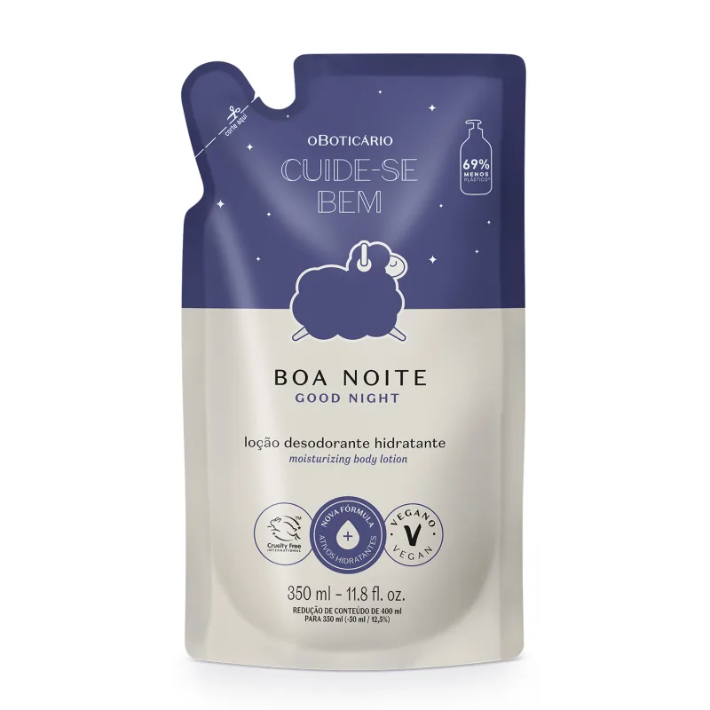 Refil Hidratante Cuide-se Bem Boa Noite 350ml