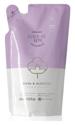 Refil Hidratante Cuide-se Bem Rosa & Algodão 400ml