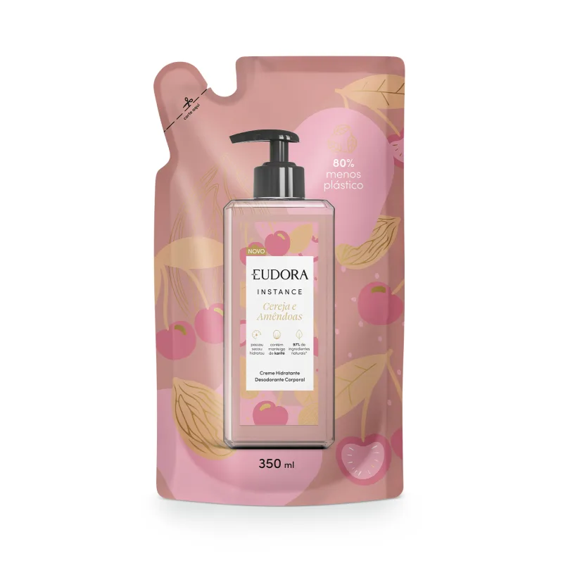 Refil Hidratante Instance Cereja e Amêndoas 350ml
