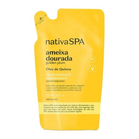 Refil Hidratante Nativa SPA Ameixa Dourada 350ml