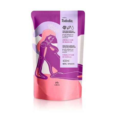 Refil Hidratante Tododia Ameixa e Flor de Baunilha 400ml