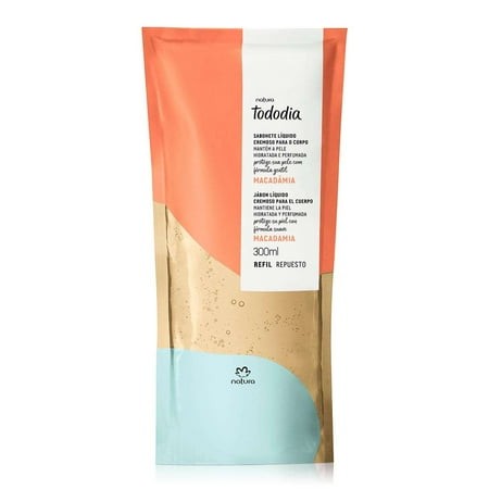 Refil Sabonete Líquido Cremoso Tododia Macadâmia 300ml