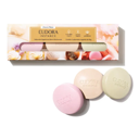 Sabonete em Barra Instance com 3 unidades de 50g com Tartelete de Limão Siciliano + Bombom de Avelã + Macaron de Framboesa