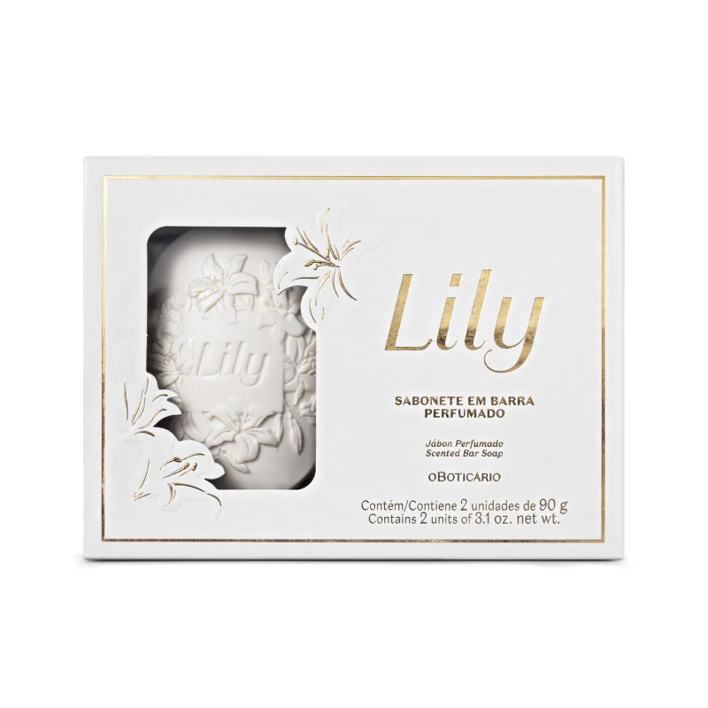 Sabonete em Barra Perfumado Lily com 2 un. de 90g