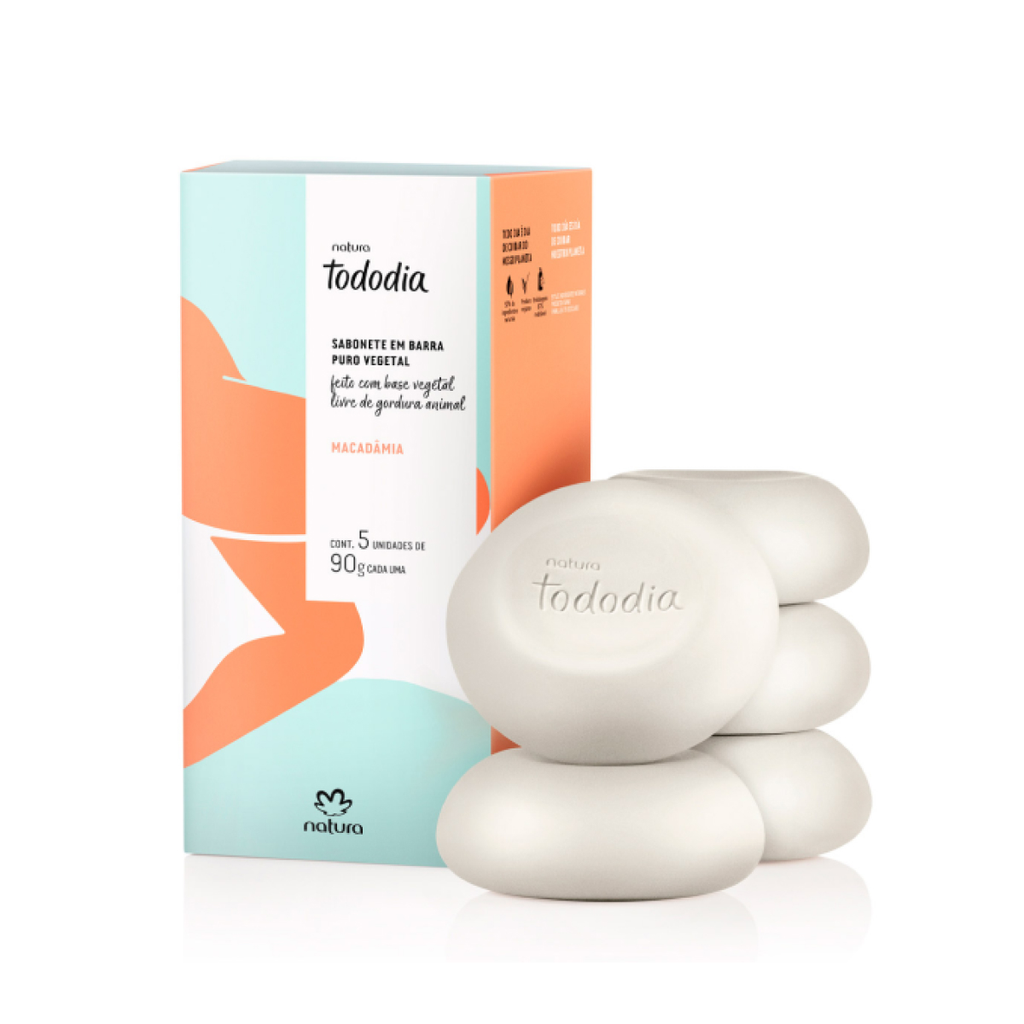 Sabonete em Barra Tododia Macadâmia com 5 un. de 90g cada
