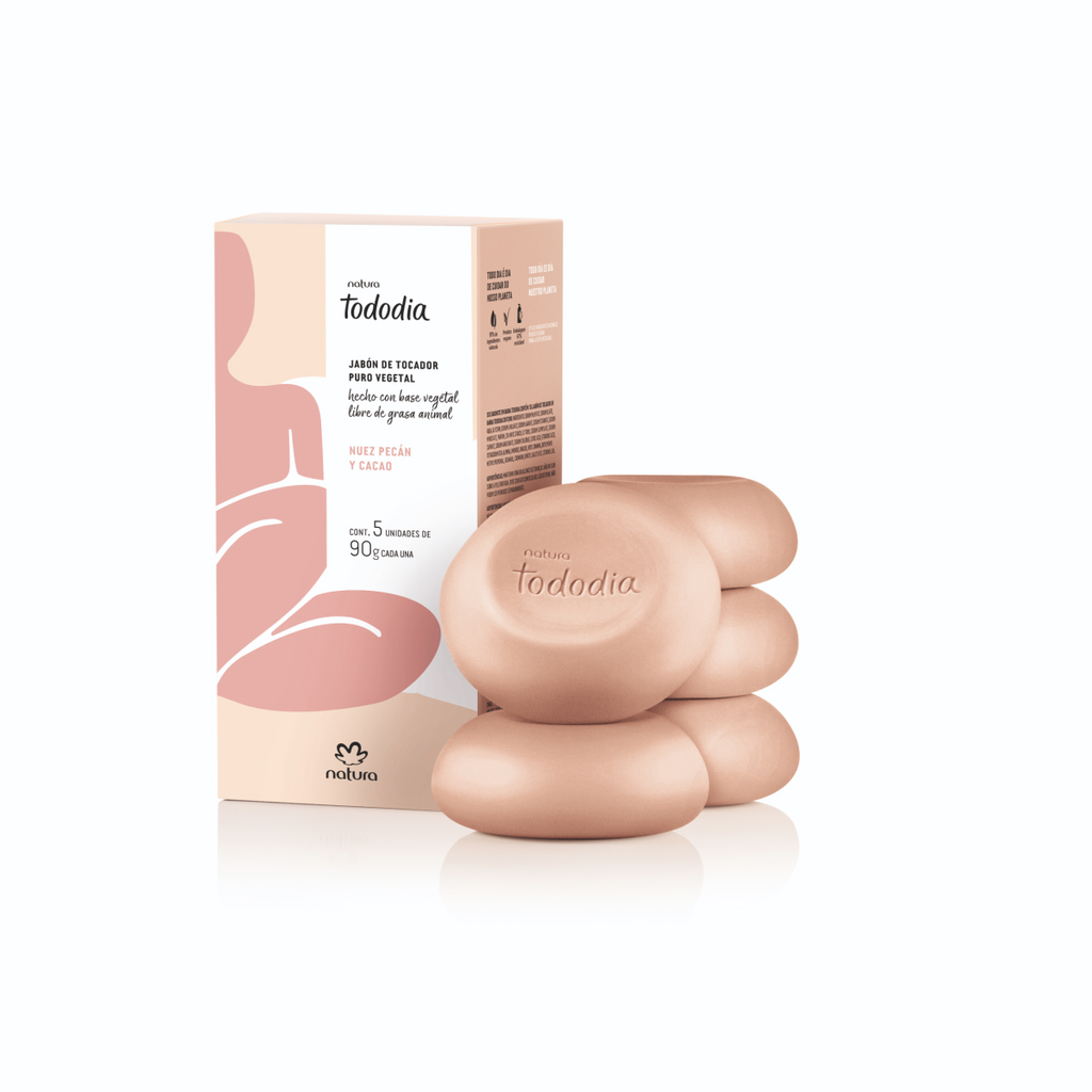 Sabonete em Barra Tododia Noz Pecã e Cacau com 5 un. de 90g cada