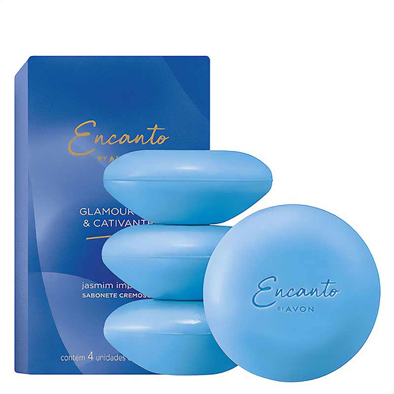 Sabonete Encanto Glamurosa & Cativante 4 un. de 80g cada