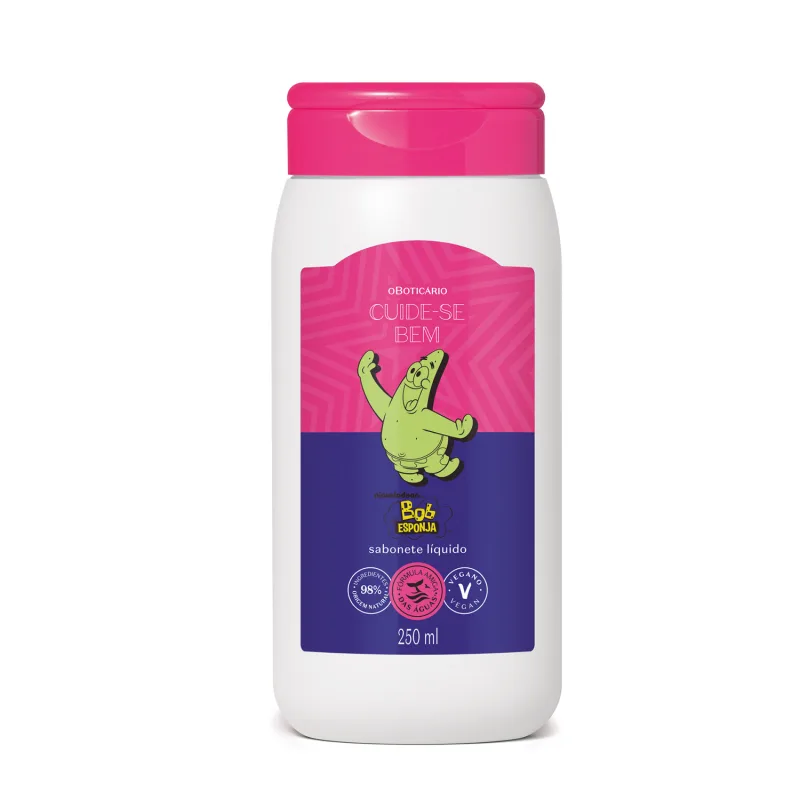 Sabonete Líquido Cuide-se Bem Bob Esponja 250ml