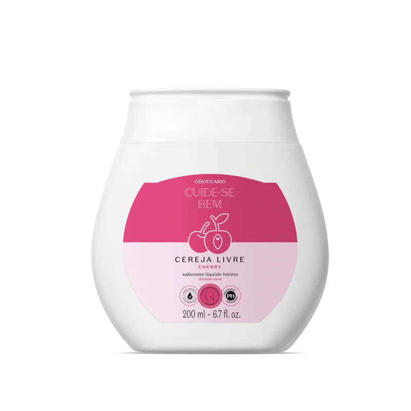 Sabonete Líquido Íntimo Cuide-se Bem Cereja Livre 200ml