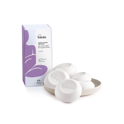 Sabonetes em Barra Tododia Algodão 5 Unidades de 90g