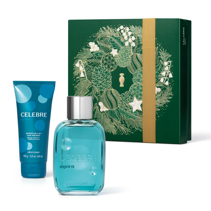 Kit Celebre Agora Masculino Colônia 100ml + Shower Gel 100g