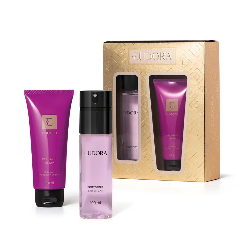 Kit Eudora Body Spray 100ml + Hidratante Corporal 100ml