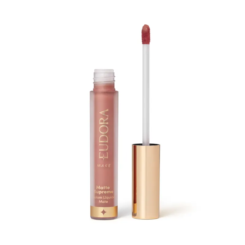Batom Líqudio Matte Supreme Eudora Nude Conforto 4ml