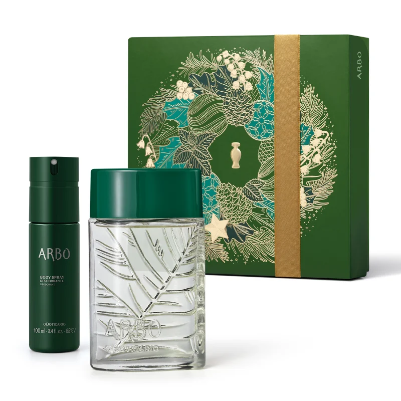Kit Natal Arbo Colônia 100ml + Body Spray 100ml