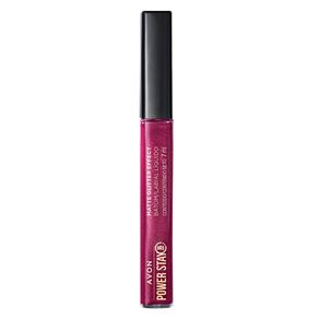 Batom Líquido Power Stay Matte Glitter Malva Luminoso 7 ml