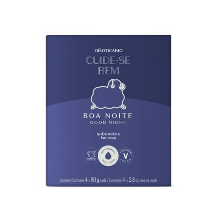 Sabonete Cuide-se Bem Boa Noite com 4 unidades de 80g cada