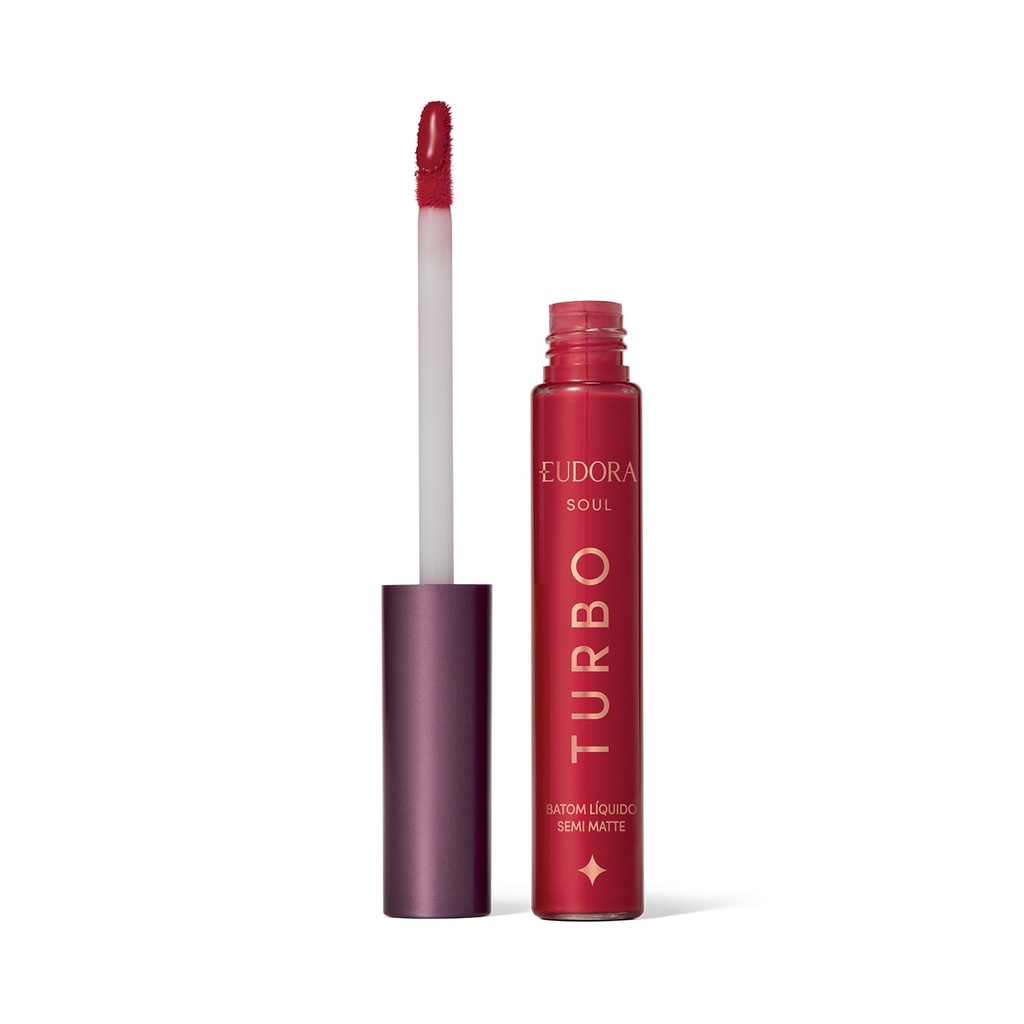 Batom Líquido Semi matte Vermelho Turbinado 5ml