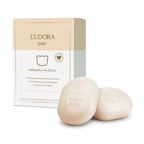 Sabonete Eudora Baby 2 unidades de 80g cada